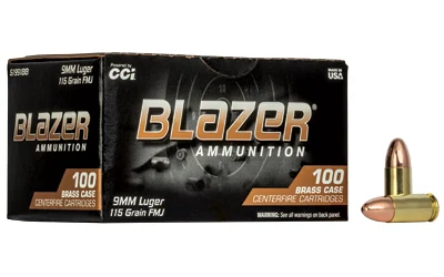 CCI Ammunition 9mm Luger 115gr FMJ – 100rd