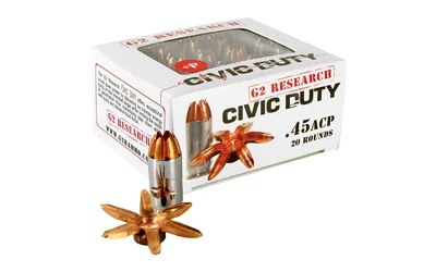 G2 Research .45 ACP 164gr BONDED Brass – 20rd