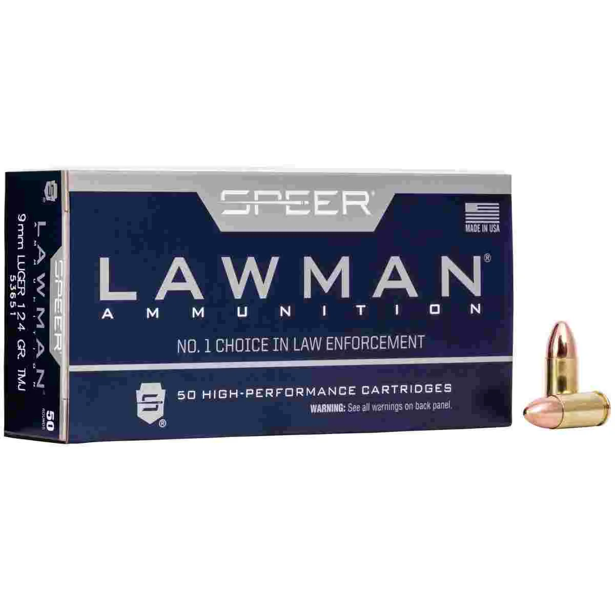 CCI Ammunition 9mm Luger 124gr TMJ – 50rd