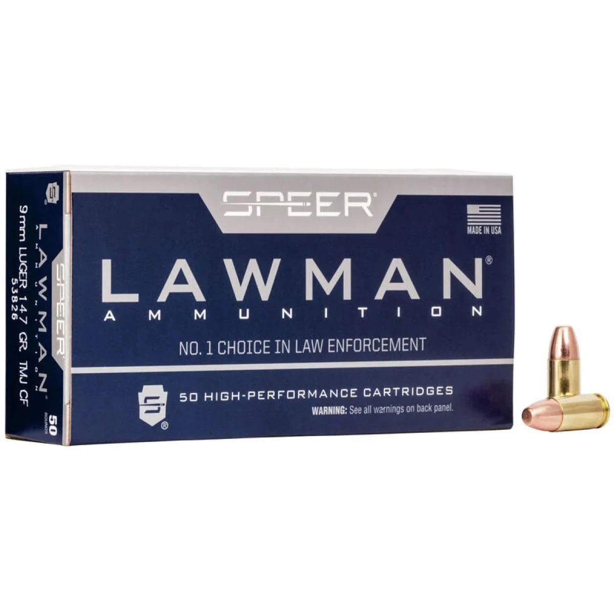 CCI Ammunition 9mm Luger 147gr TMJ – 50rd