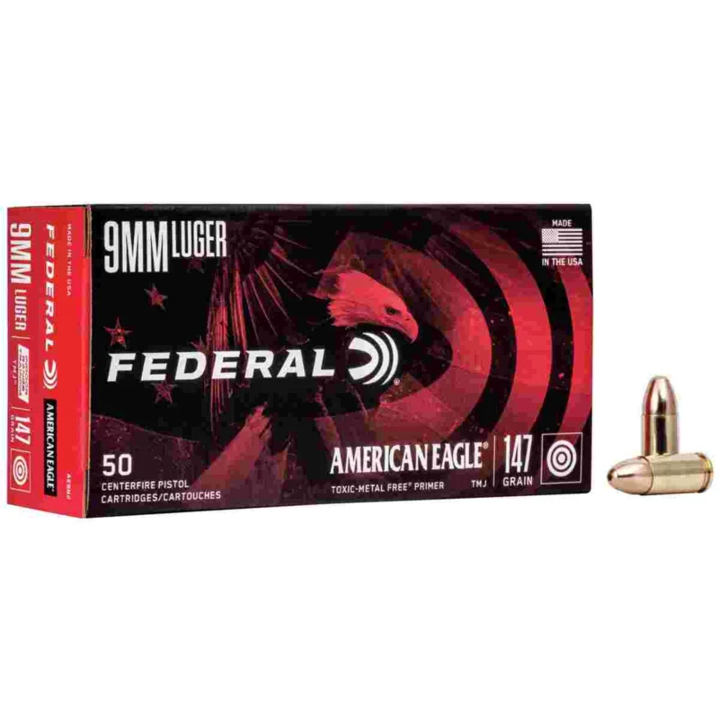 Federal 9mm Luger 147gr TMJ – 50rd